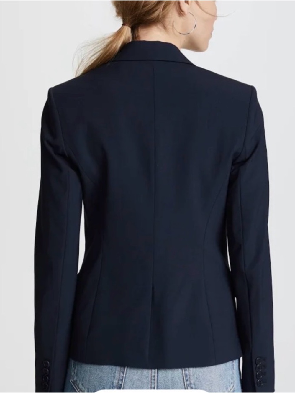 Theory Women's Navy Nichelle Blazer - Picture 8 of 10
